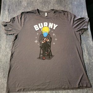 2XL Burny Bernie Simpsons Parody Tee TShirt